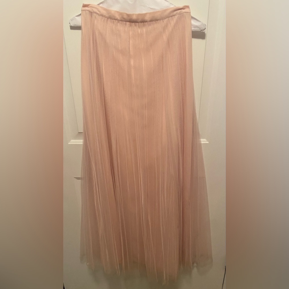Jenny Yoo Blush Maxi Skirt